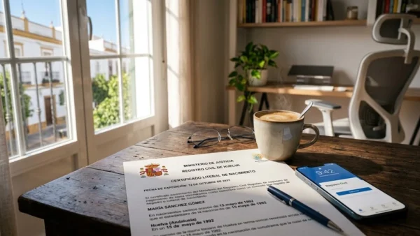 Certificado del registro civil de Huelva: la burocracia que por fin se puede pedir sin salir de casa